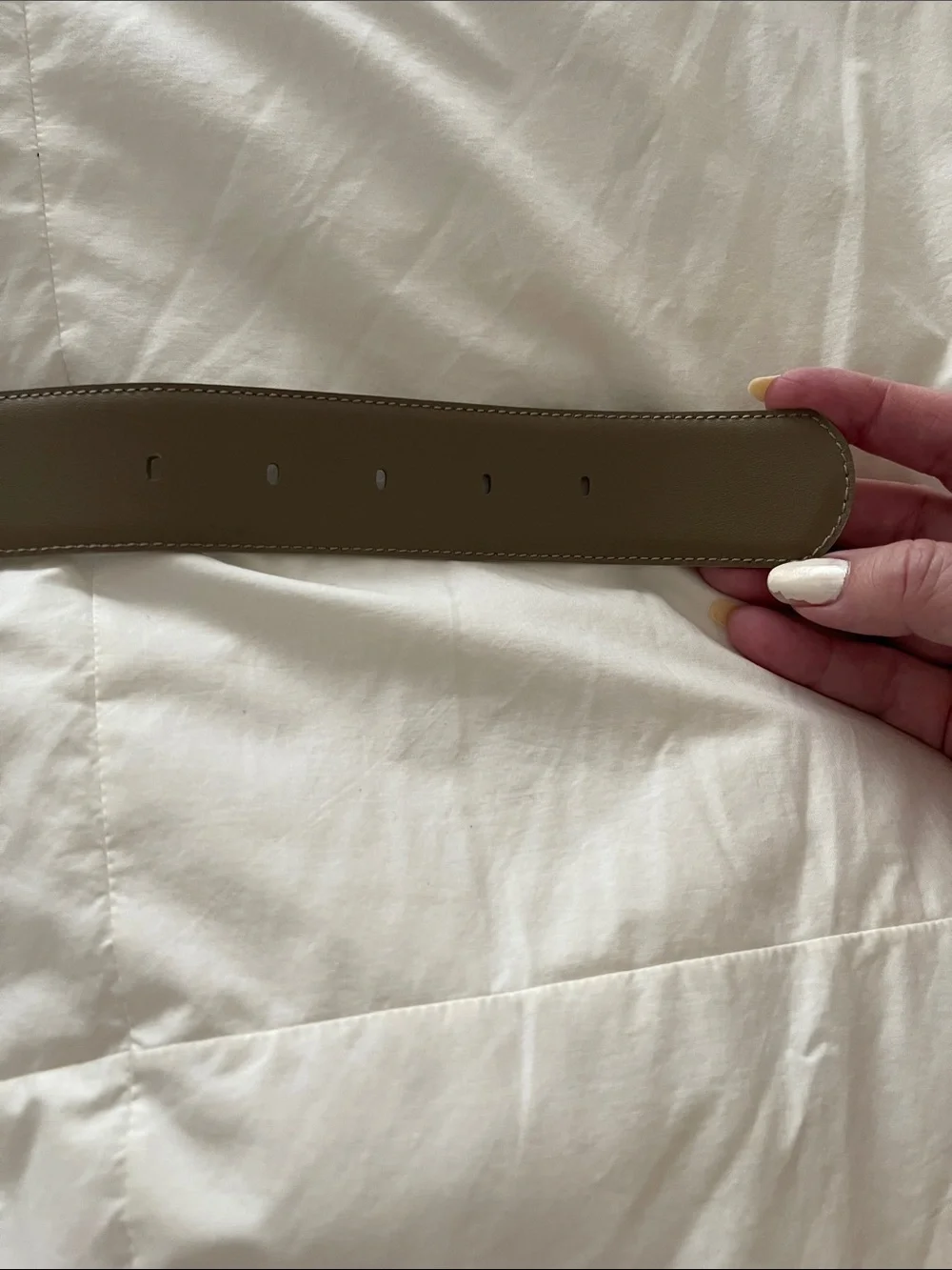 Vintage Liz Claiborne Classic Wide Belt with Gold Crescent Buckle